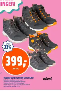 Coop Obs Okidoki/Northpeak sko mid utflukt tilbud