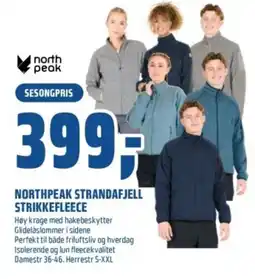 Coop Obs Northpeak Strandafjell strikkefleece tilbud