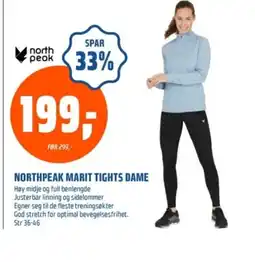 Coop Obs Northpeak Marit tights dame tilbud