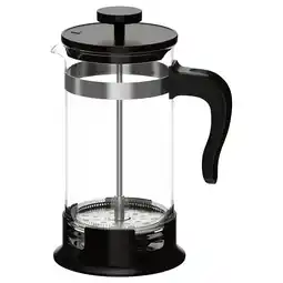 IKEA Upphetta Kaffe-/tepresse, glass/rustfritt stål, 1 l tilbud