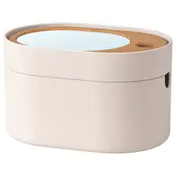 IKEA Saxborga Boks med speillokk, plast kork, 24x17 cm tilbud
