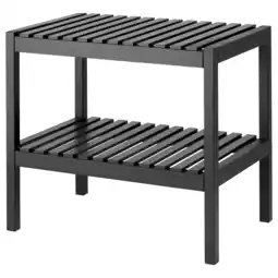 IKEA Muskan Benk, svart, 58x38 cm tilbud