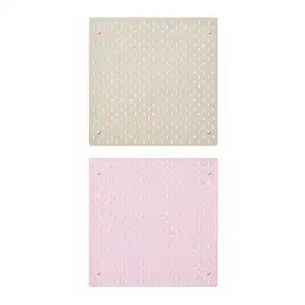 IKEA SkÅdis Oppbevaringstavle, beige/rosa, 56x56 cm tilbud