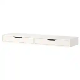 IKEA Ekby alex Hylle med skuffer, hvit, 119x29 cm tilbud