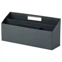 IKEA Tjog Oppbevaring til arbeidsbord, mørk grå, 34x16 cm tilbud