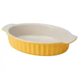 IKEA Poetisk Ovnsform, oval/lys gul, 32x21 cm tilbud