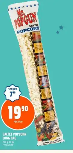 Coop Obs Saltet popcorn long bag tilbud