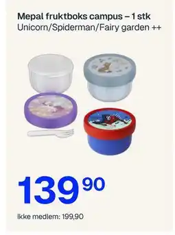 Jernia Mepal fruktboks campus, NOK 199.9, Medlemspris tilbud