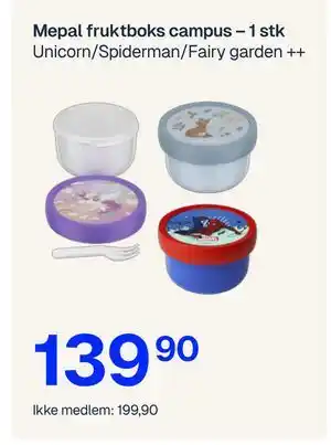 Jernia Mepal fruktboks campus, NOK 199.9, Medlemspris tilbud