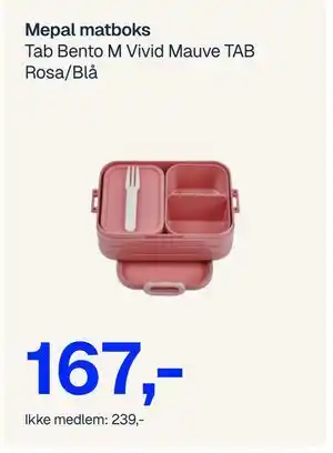 Jernia Mepal matboks, NOK 239, Medlemspris tilbud
