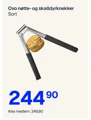 Jernia Oxo nøtte- og skalldyrknekker, NOK 349.9, Medlemspris tilbud