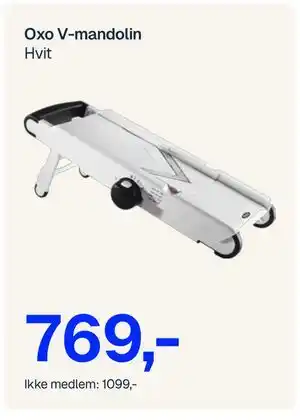 Jernia Oxo V-mandolin, NOK 1099, Medlemspris tilbud