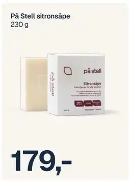 Jernia På Stell sitronsåpe, NOK 179 tilbud