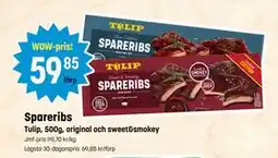 Eurocash Spareribs, SEK 59.85 tilbud