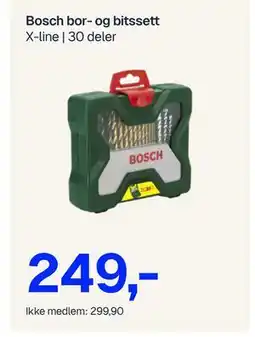 Jernia Bosch bor- og bitssett, NOK 299.9, Medlemspris tilbud