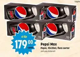 Eurocash Pepsi Max, SEK 179 tilbud