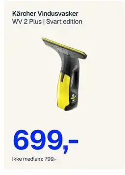 Jernia Kärcher Vindusvasker, NOK 799, Medlemspris tilbud