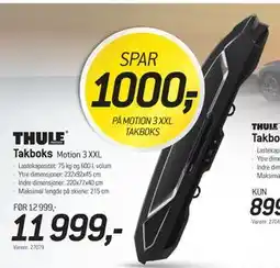 Thansen Takboks, NOK 11999 tilbud