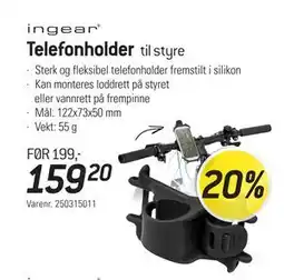 Thansen Telefonholder, NOK 159.2 tilbud