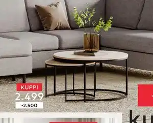 Skeidar Porto sofabordsett, NOK 2499 tilbud