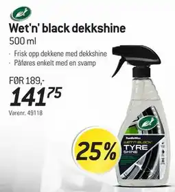 Thansen Wet'n' black dekkshine, NOK 141.75 tilbud