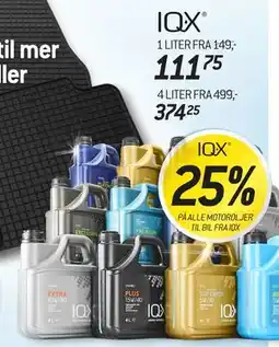 Thansen 25% PÅ ALLE MOTOROLJER TIL BIL FRA IQX tilbud