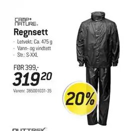 Thansen Regnsett, NOK 319.2 tilbud