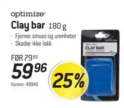 Thansen Clay bar, NOK 59.96 tilbud