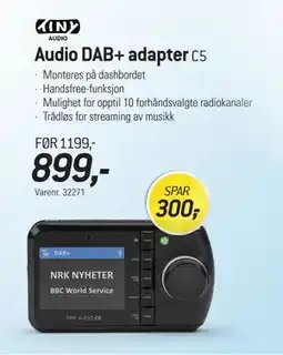 Thansen Audio DAB+ adapter, NOK 1199 tilbud