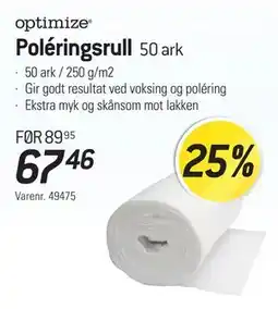 Thansen Poléringsrull, NOK 67.46 tilbud