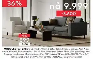 Skeidar Viken 3-seter, NOK 9999 tilbud