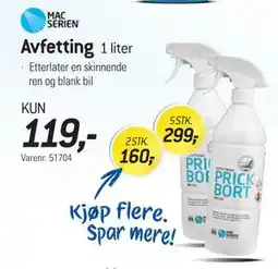 Thansen Avfetting, NOK 119 tilbud