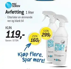 Thansen Avfetting, NOK 119 tilbud