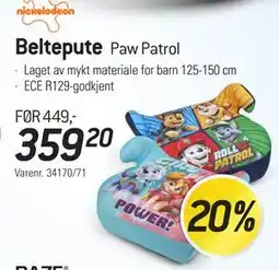Thansen Beltepute, NOK 359.2 tilbud