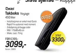 Thansen Takboks, NOK 3099 tilbud