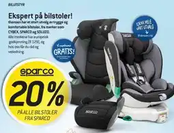 Thansen 20% PÅ ALLE BILSTOLER FRA SPARCO tilbud