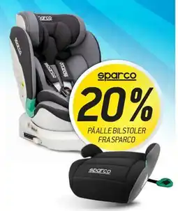 Thansen 20% PÅ ALLE BILSTOLER FRA SPARCO tilbud