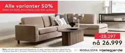 Skeidar Ellinor hjørnesofa, NOK 26999 tilbud