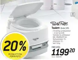 Thansen Toalett, NOK 1199.2 tilbud