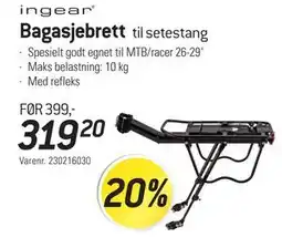 Thansen Bagasjebrett, NOK 319.2 tilbud