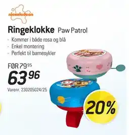 Thansen Ringeklokke, NOK 63.96 tilbud