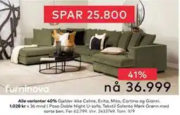 Skeidar Paso Doble Night U-sofa, NOK 36999 tilbud