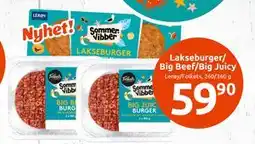 Joker Lakseburger/ Big Beef/Big Juicy, NOK 59.9 tilbud