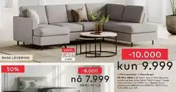 Skeidar Oslo U-Sofa Sjeseong venstre og åpen ende høyre, NOK 10000 tilbud