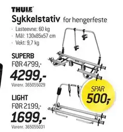Thansen Sykkelstativ, NOK 1699 tilbud