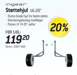 Thansen Støttehjul, NOK 119.2 tilbud