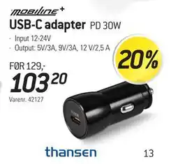 Thansen USB-C adapter, NOK 103.2 tilbud