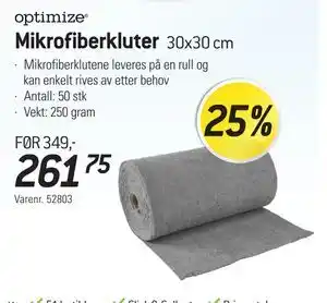 Thansen Mikrofiberkluter, NOK 261.75 tilbud