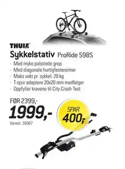 Thansen Sykkelstativ, NOK 1999 tilbud