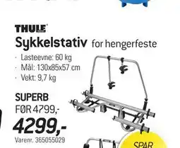 Thansen Sykkelstativ, NOK 4299 tilbud